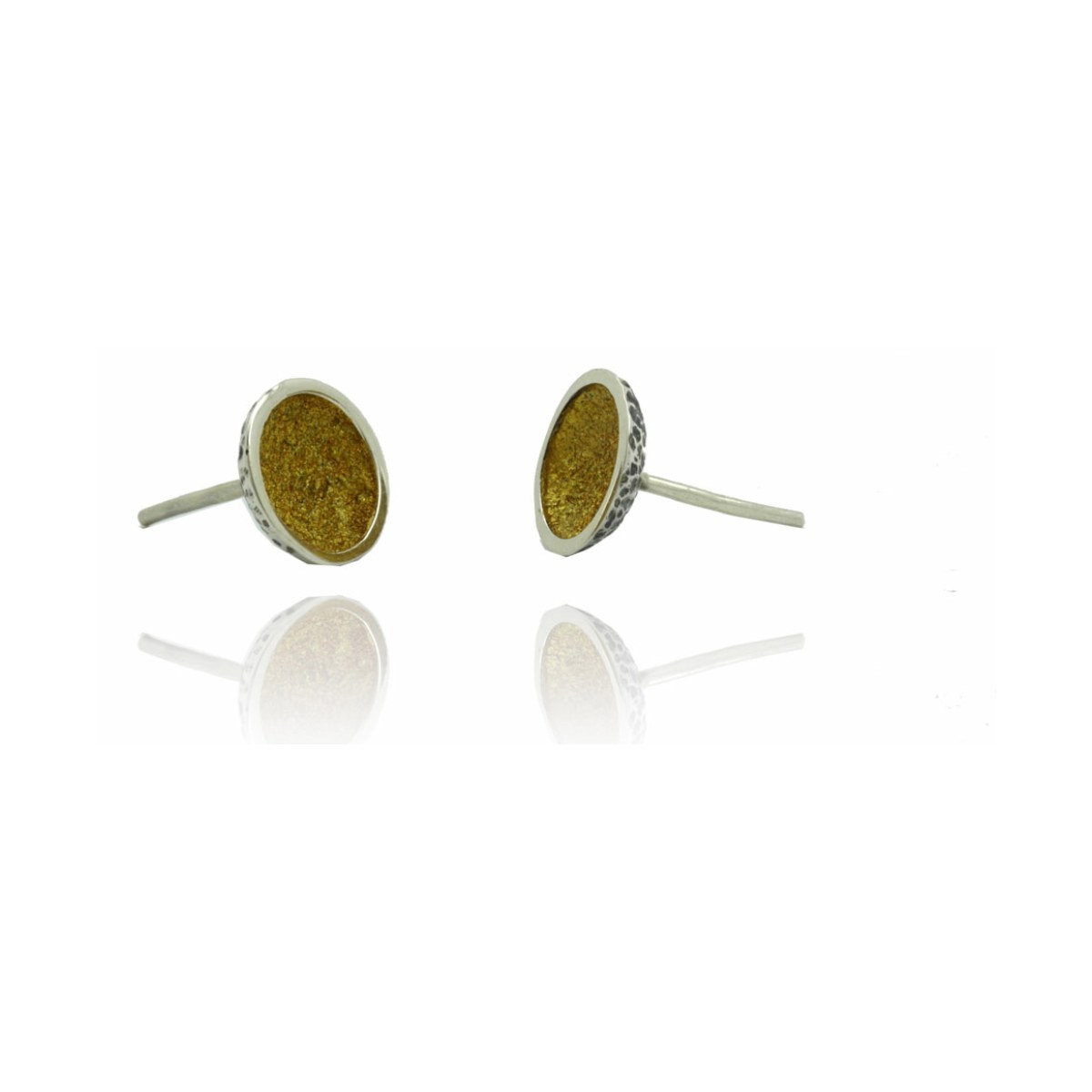 Singular yellow little 1 round earring van Arior Barcelona