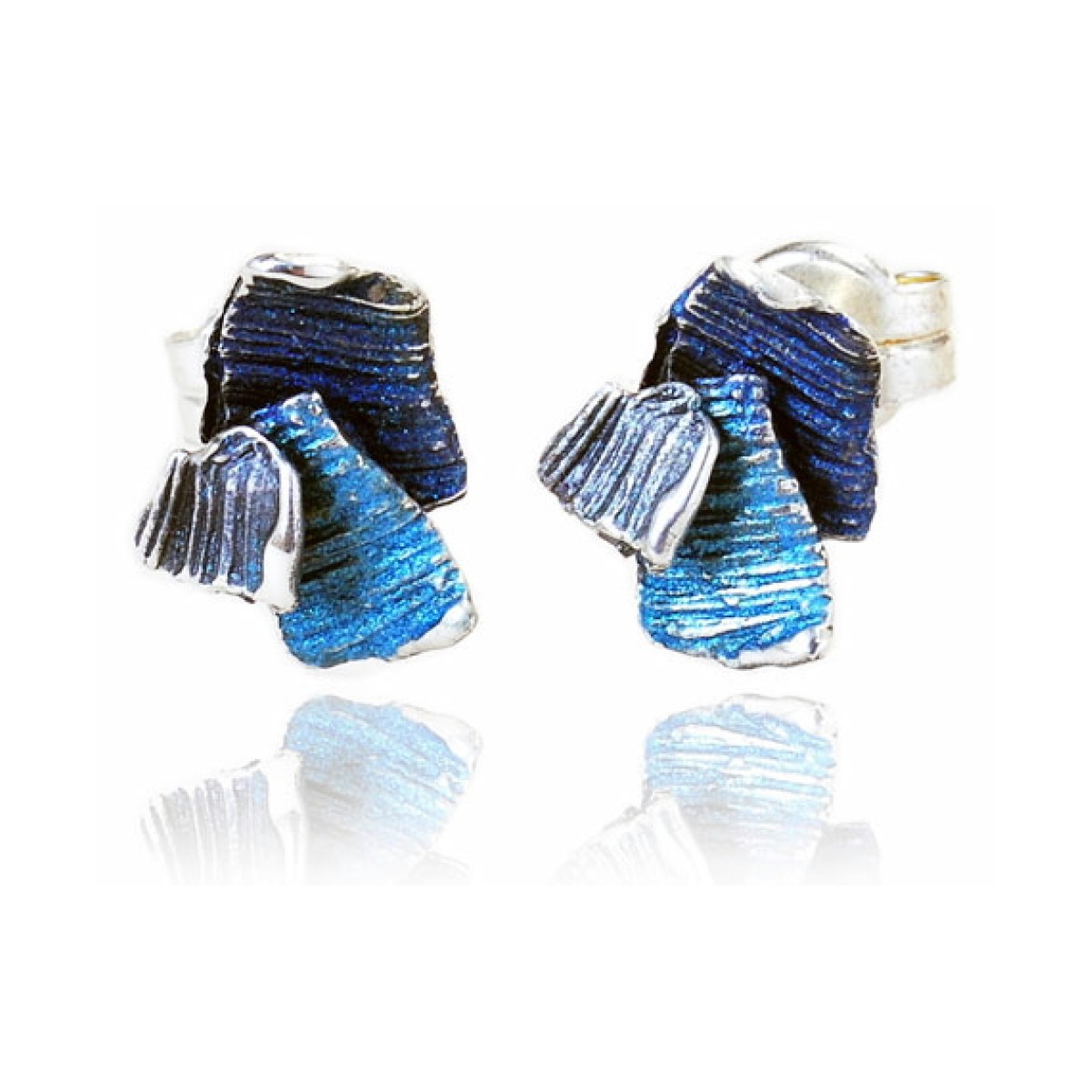 Small Formentera-blue Summum earrings van Arior Barcelona
