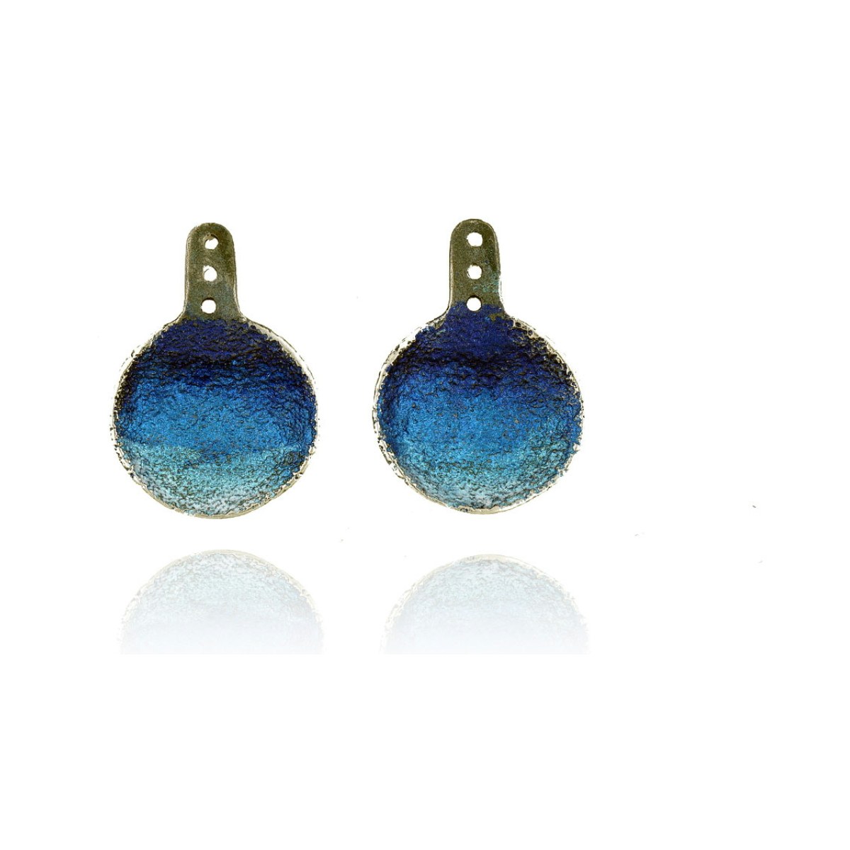 Singular blue Duplex earring van Arior Barcelona