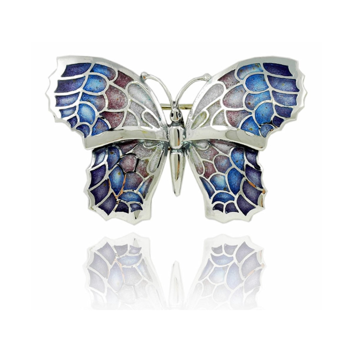 Butterfly violet medium brooch van Arior Barcelona