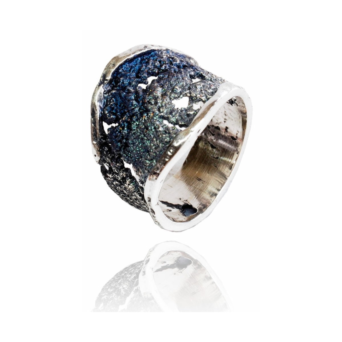 Intenzza Anthracite blue 3* ring van Arior Barcelona