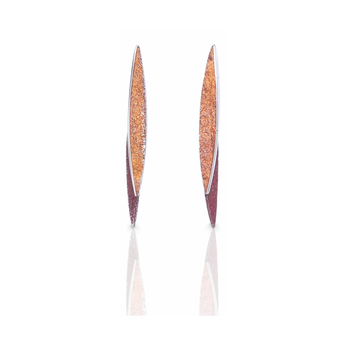 Lara ochre medium earring van Arior Barcelona