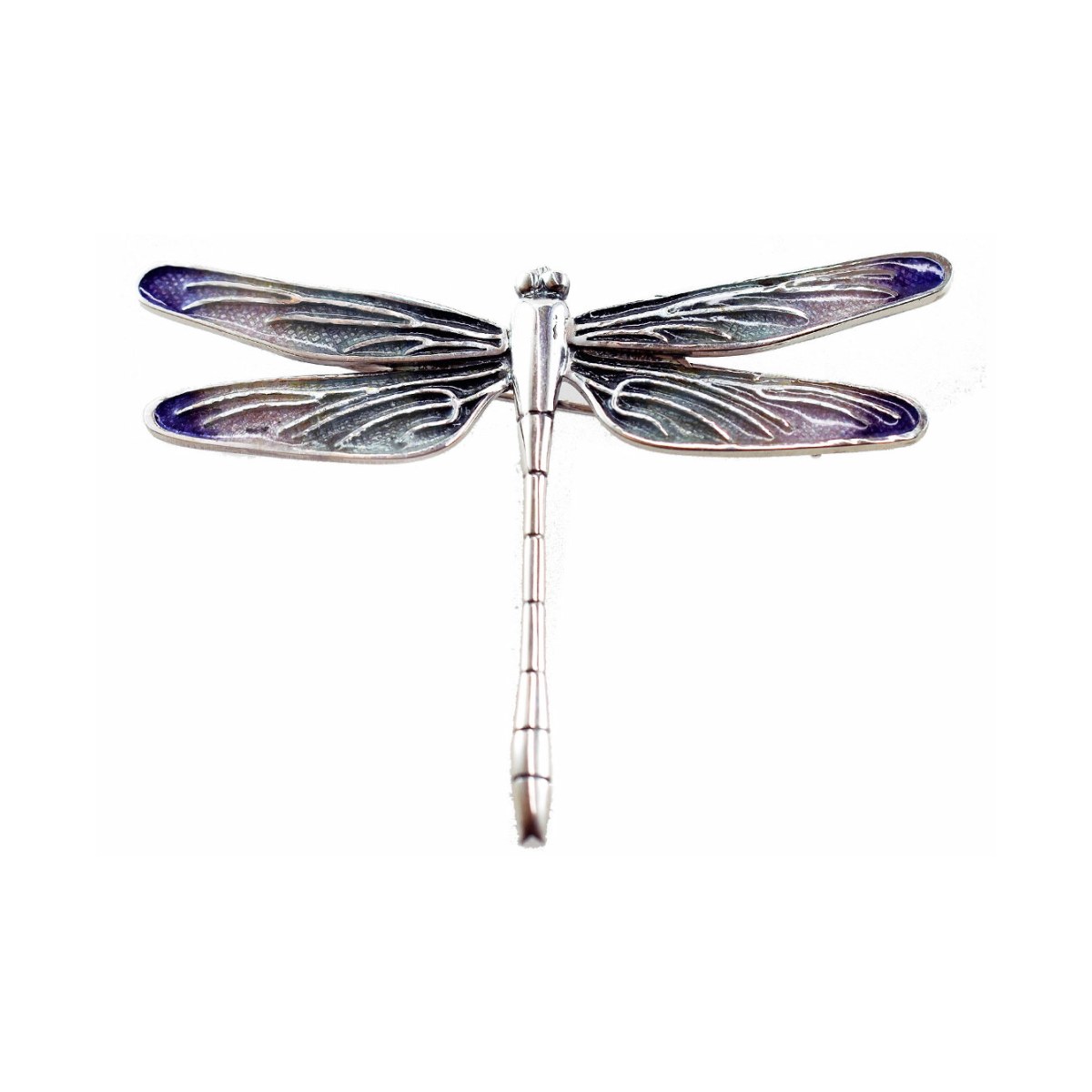 Large Grey-Violet Dragonfly Brooch van Arior Barcelona