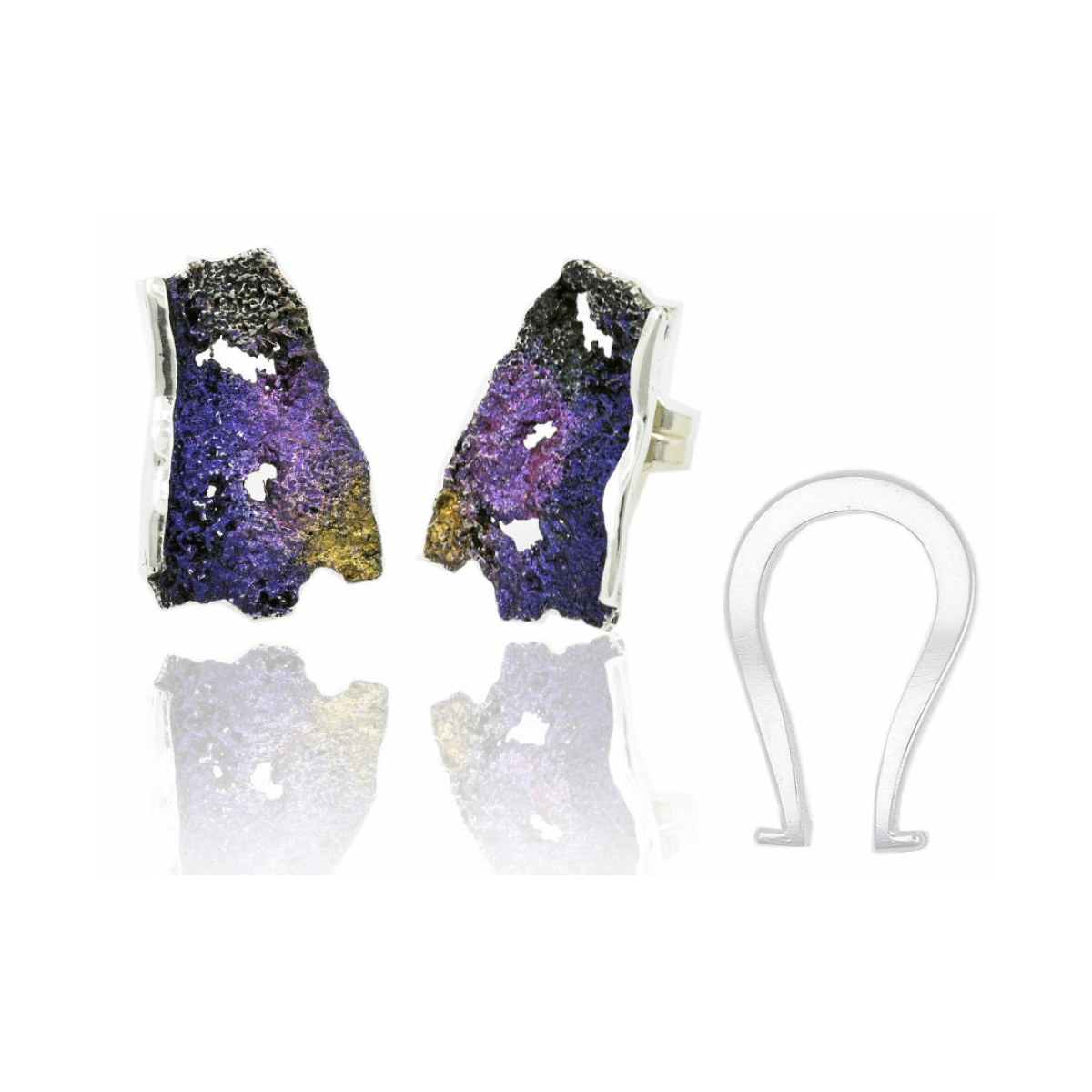 Medium violet Intenzza earrings van Arior Barcelona