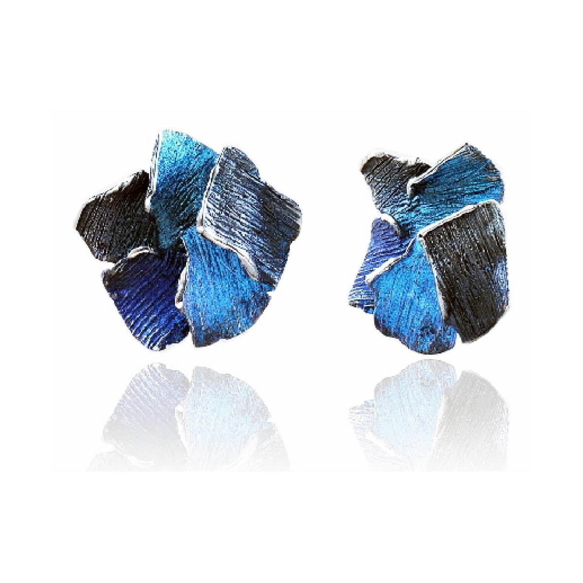 Big Formentera-blue Summum earrings van Arior Barcelona