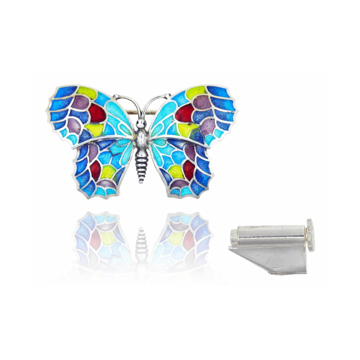 Medium Colorful Butterfly Brooch van Arior Barcelona