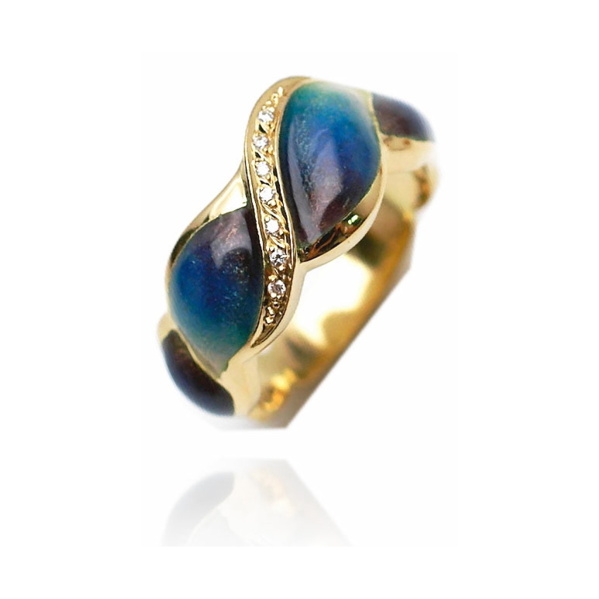 Botanic blue little ring van Arior Barcelona