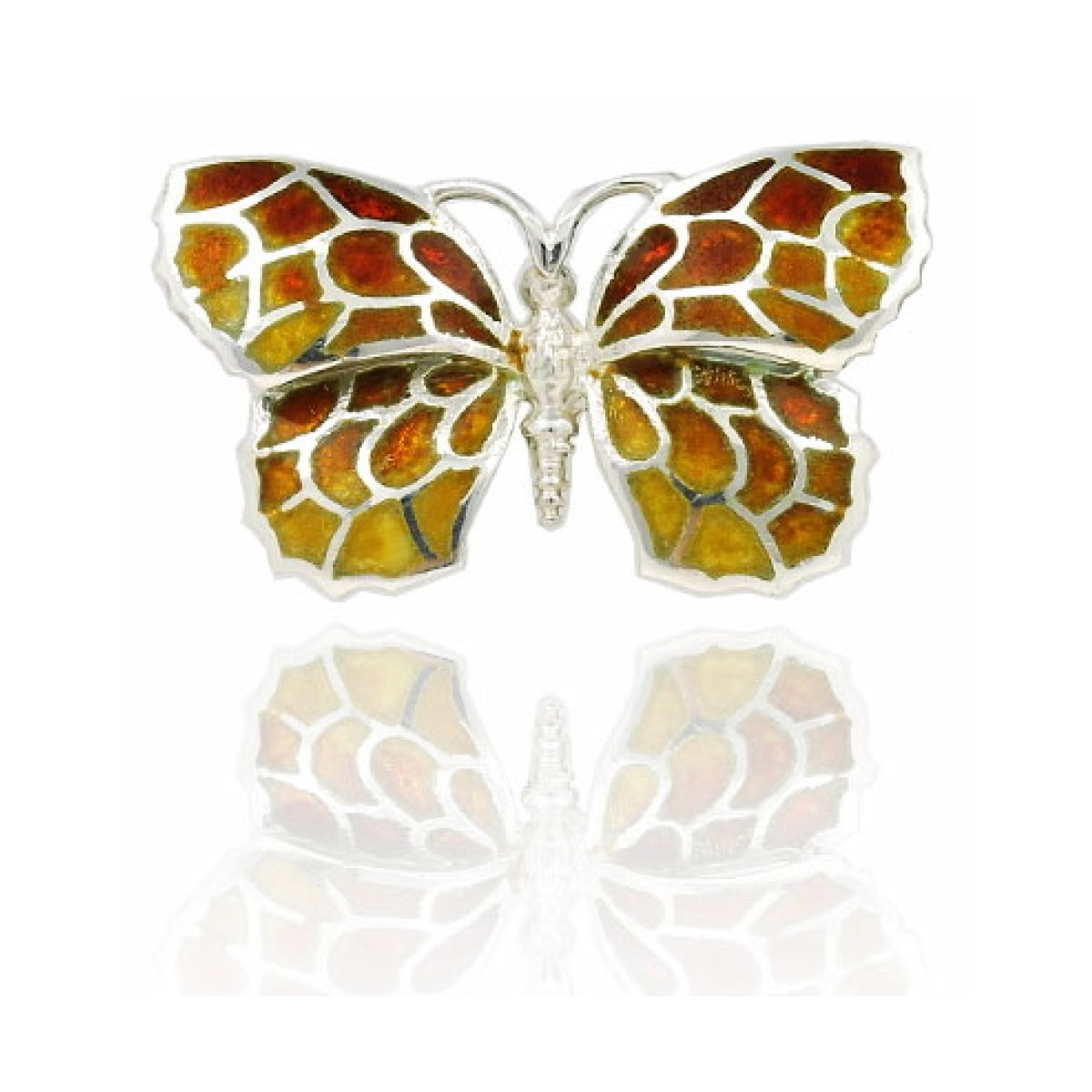 Small Ochre Butterfly Pendant van Arior Barcelona