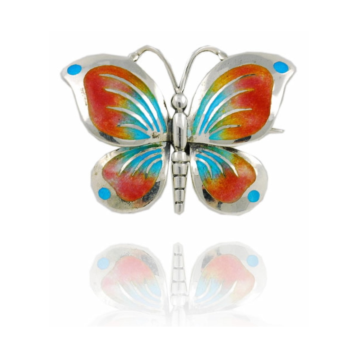 Small Pink-Blue Butterfly Brooch Design 2010 van Arior Barcelona