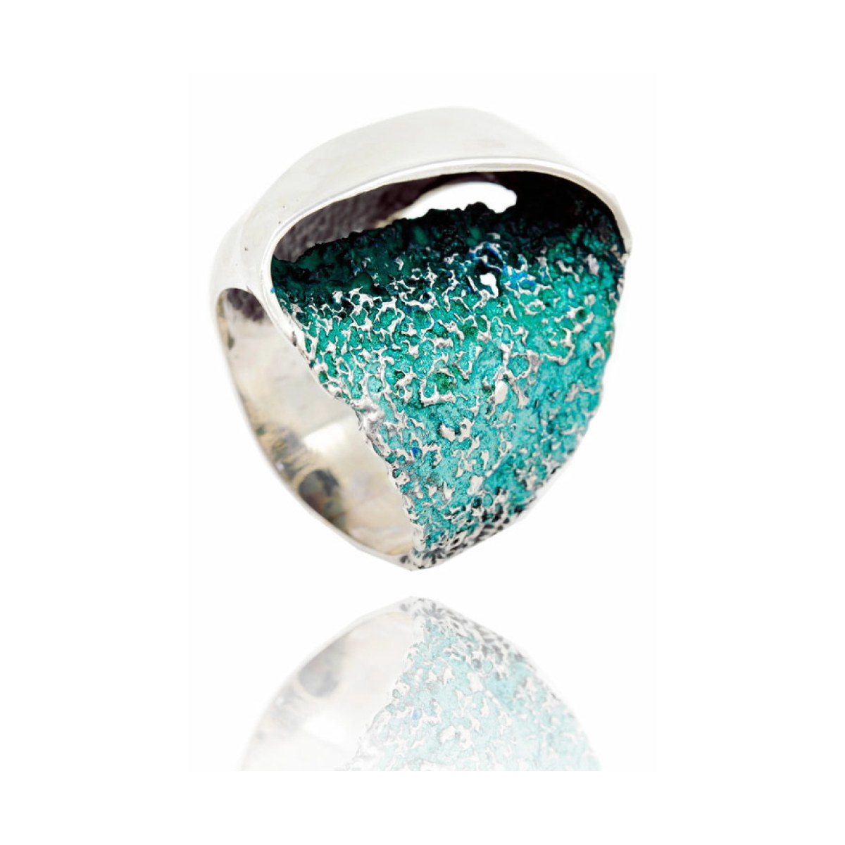 Emerald-green Gala big ring van Arior Barcelona