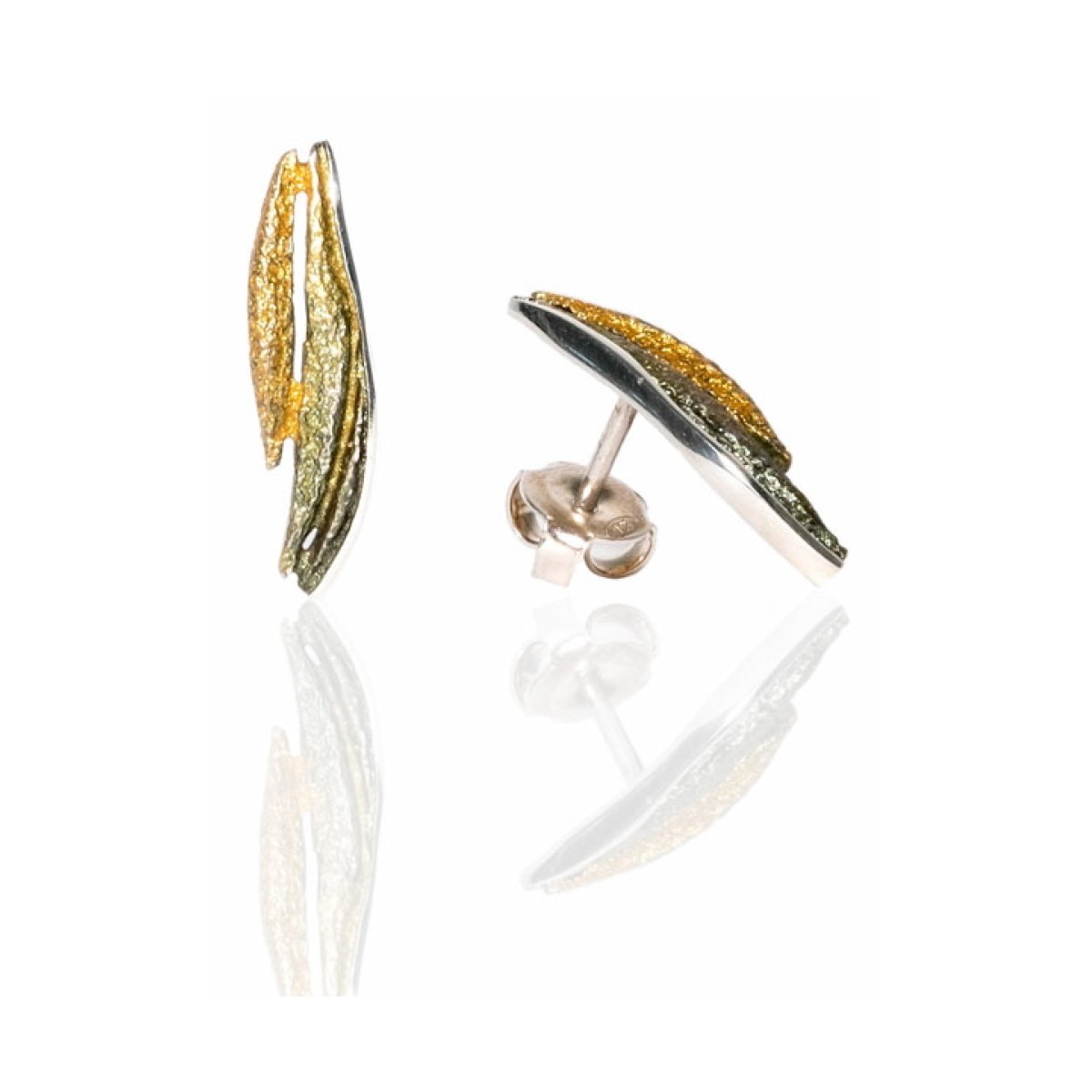 Bori green small earring van Arior Barcelona