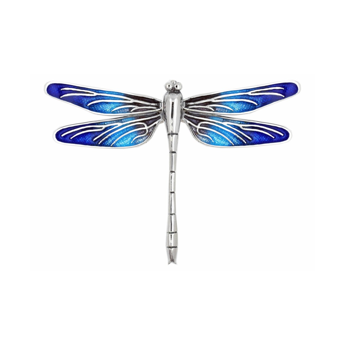 Blue-violet big Dragonfly brooch van Arior Barcelona